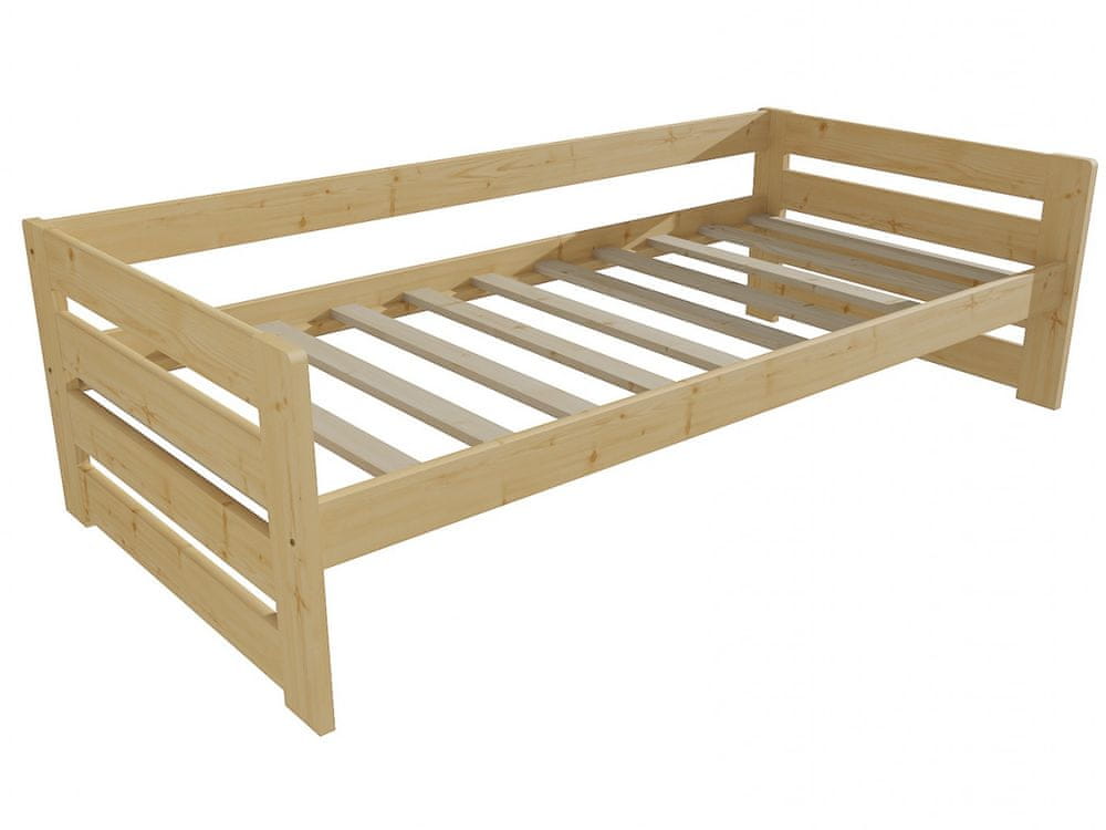 eoshop Detská posteľ M 002 NEW* (Rozmer: 90 x 200 cm, Farba dreva: bezfarebný lak)